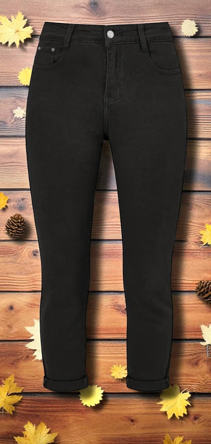 JEANS MOM FIT NOIR AMIRA G-SMACK