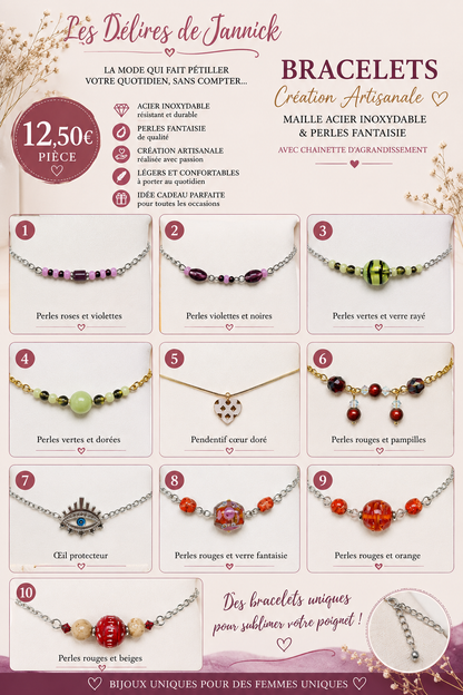 ✨ BRACELETS – CRÉATIONS ARTISANALES ✨