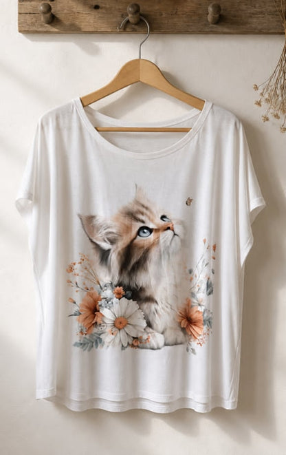 BLOUSE MOTIF CHAT