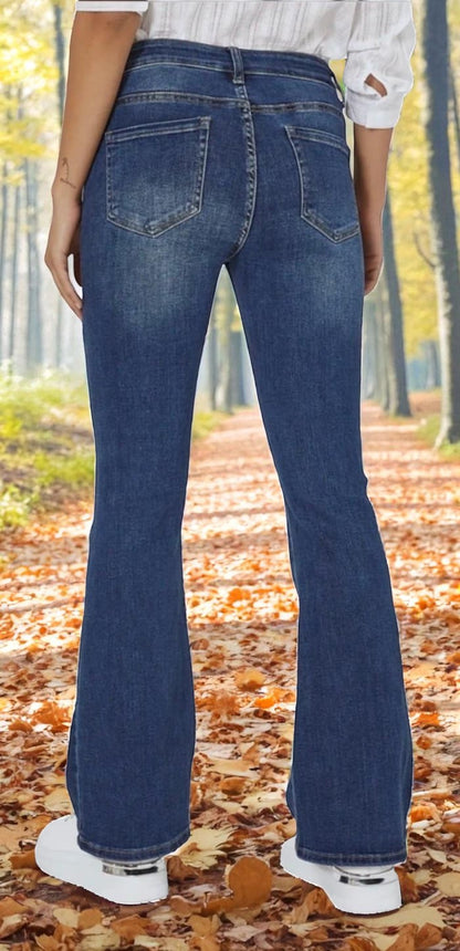 JEANS BLEU FLARE  FLORI  G-SMACK