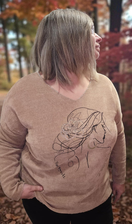 PULL NINON CAMEL