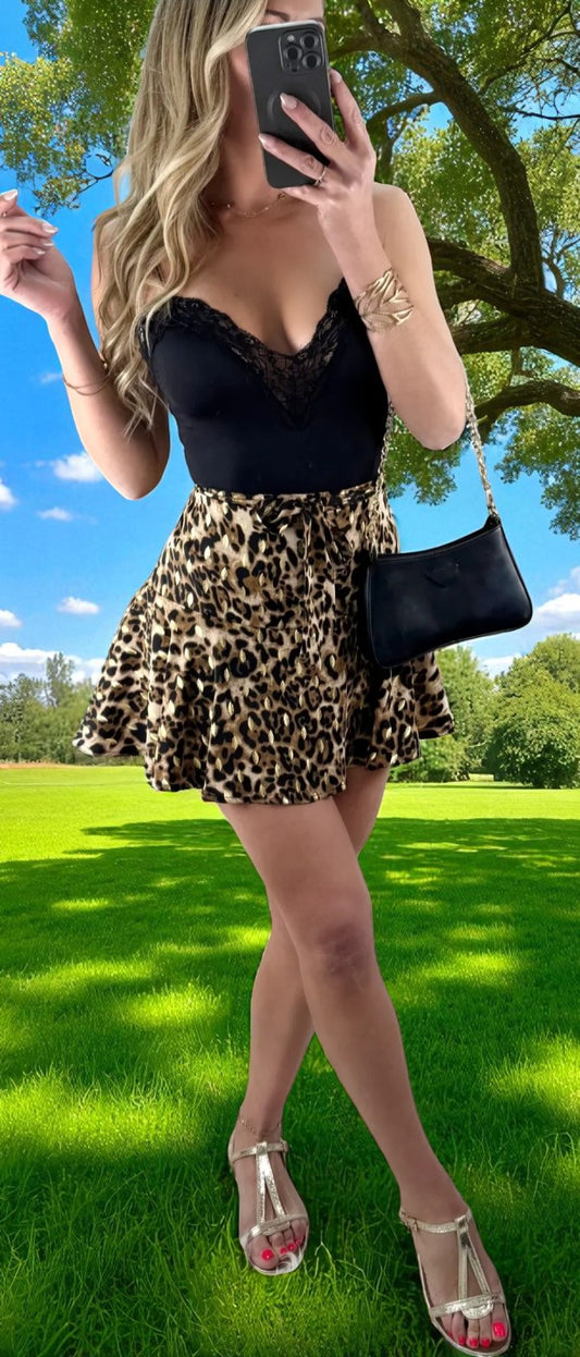 JUPE/SHORT   LEA    LEOPARD