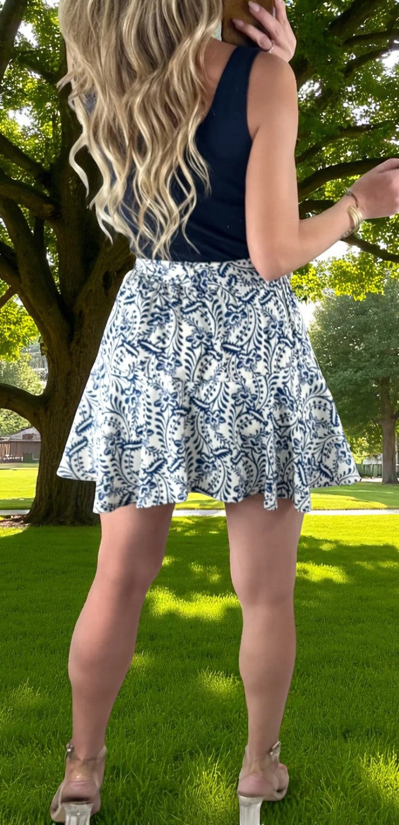 JUPE/SHORT   DAISY    BLEU