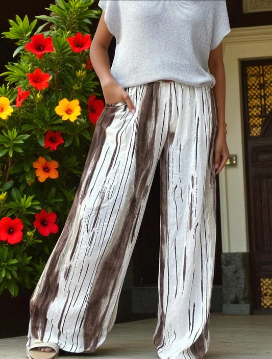 PANTALON FLORA CHOCO