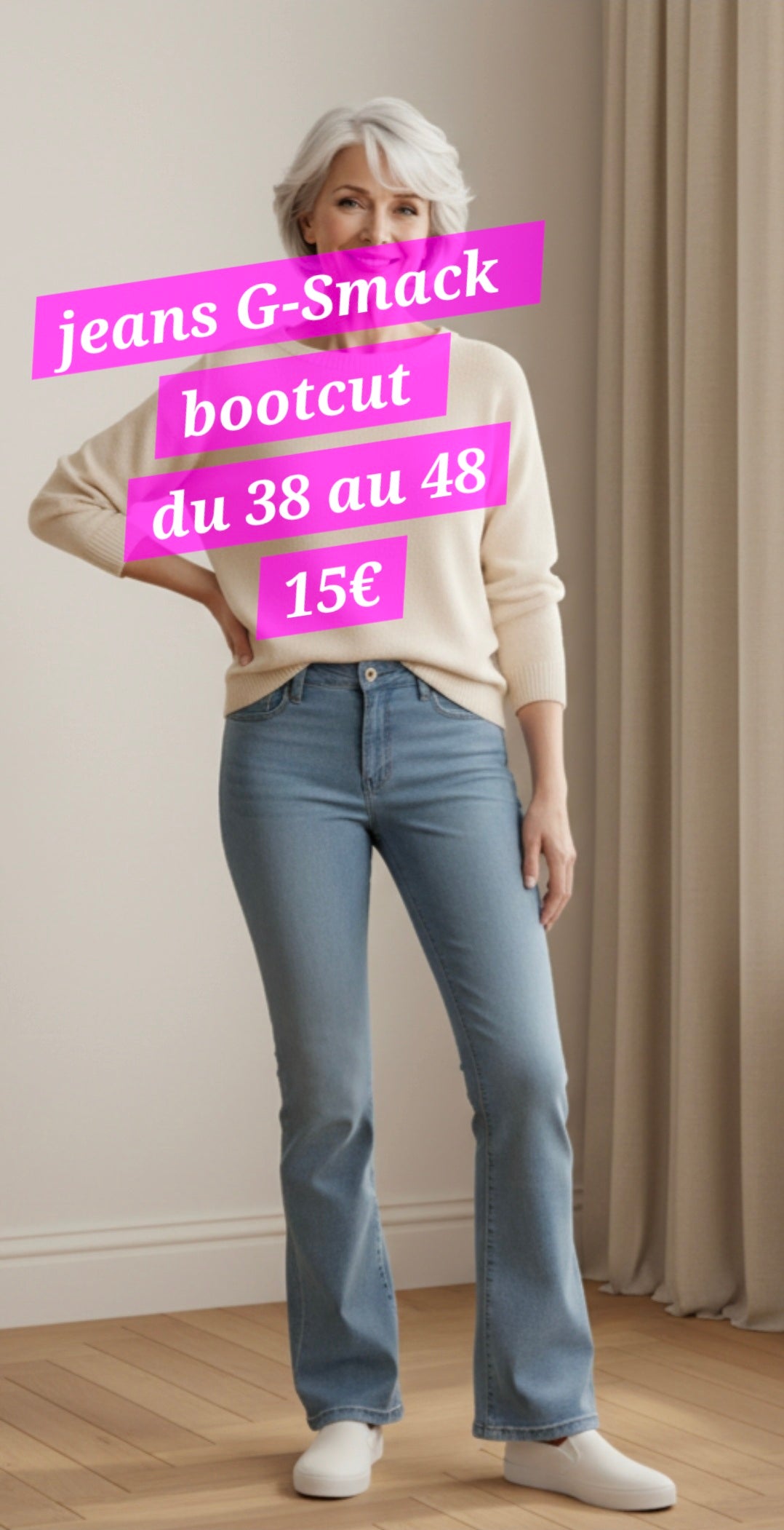 JEANS jeny BOOTCUT G-Smack du 38 au 48