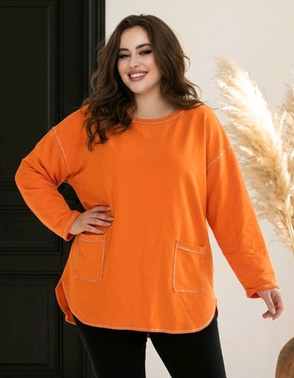 SWEATSHIRT  Jeanne Orange valable jusqu au 48/50