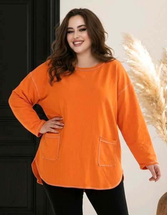 SWEATSHIRT  Jeanne Orange valable jusqu au 48/50