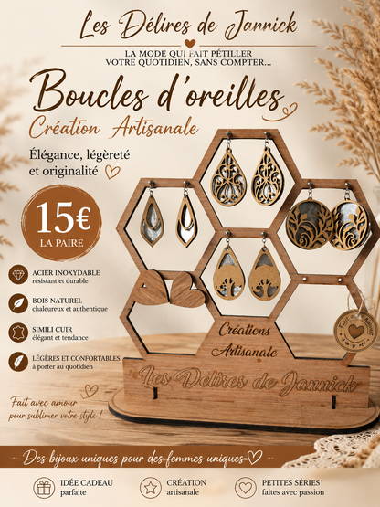 ✨ BOUCLES D’OREILLES – CRÉATIONS ARTISANALES ✨
