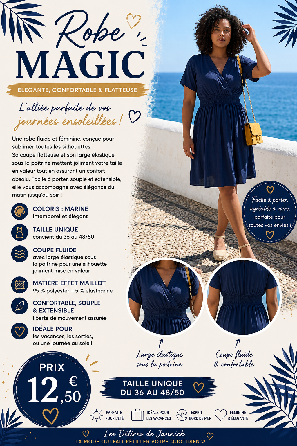 Robe Magic – Coloris MARINE
