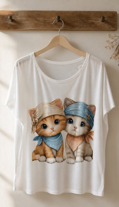 BLOUSE MOTIF CHAT